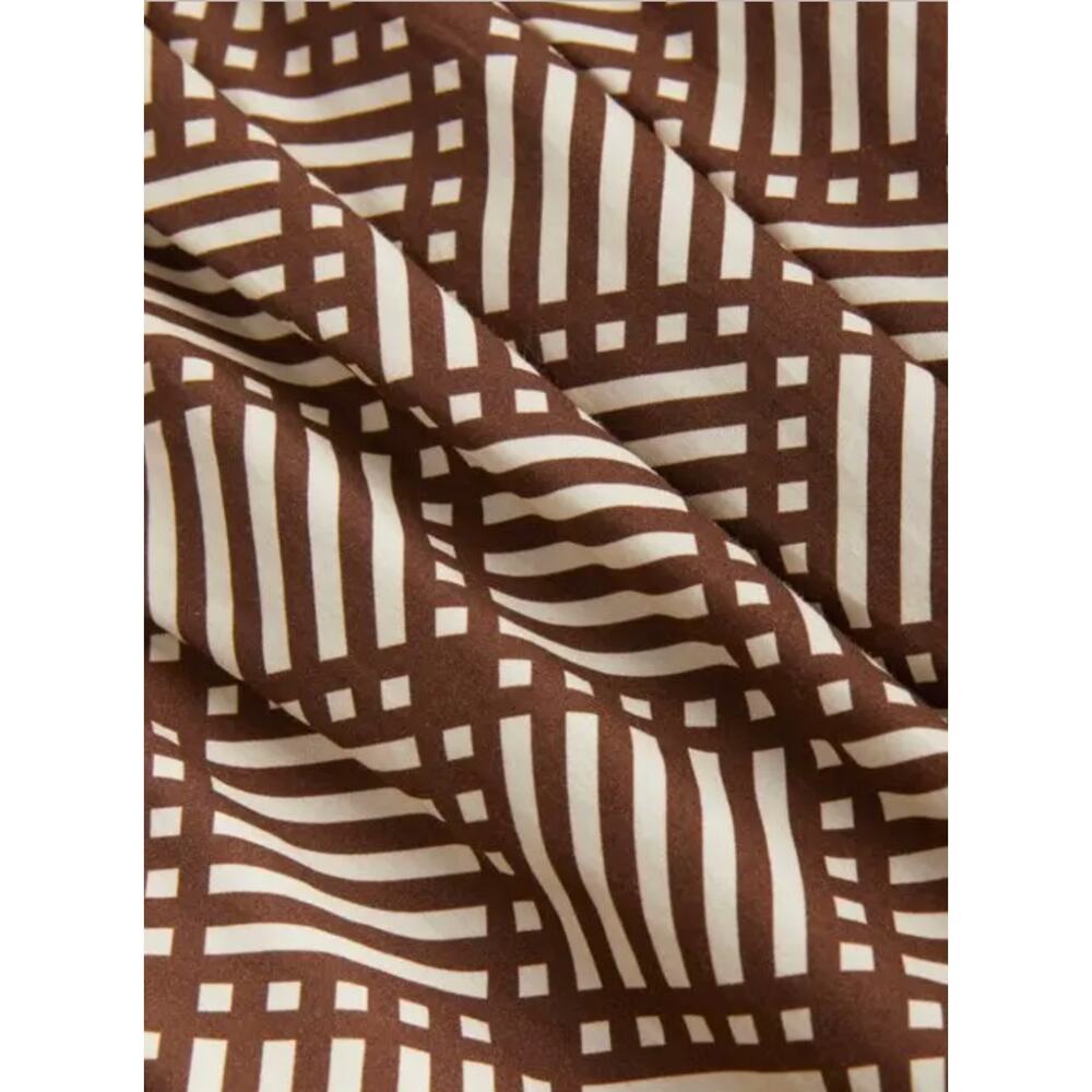 Max & Co x Duro Olowu GAO patterned midi dress | Sz 8, Brown NWT - Picture 3 of 15
